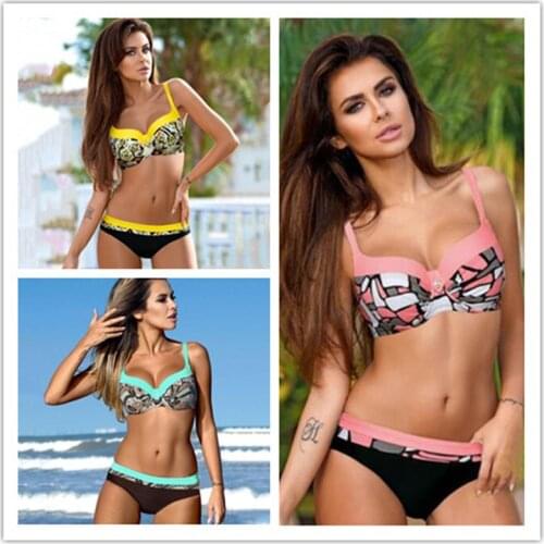 Sexy Print Swimwear Women Bikini Set 2018 New Push Up biquini Female Swimsuit Brazilian Bathing Suit bathers Beach Swimming