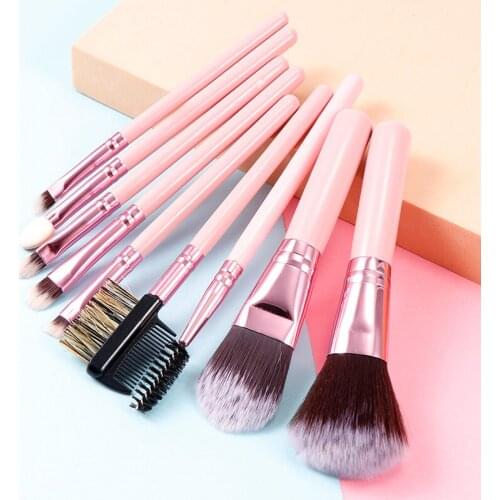 Fashion Practical Makeup Brushes Tool Set Cosmetic Powder Eyes Shadow Foundation Blending Beauty Wood Synthetic Make Up Brush