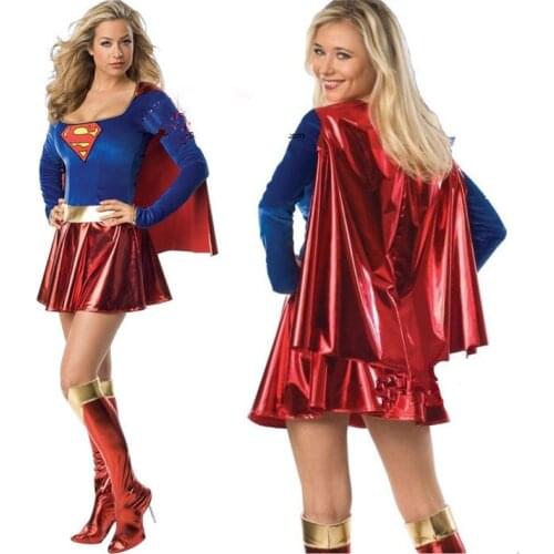 Top Fashion Sexy Halloween Supergirl Costume Halloween Costume Role Playing Game Anime COSPLAY Appealing Uniform