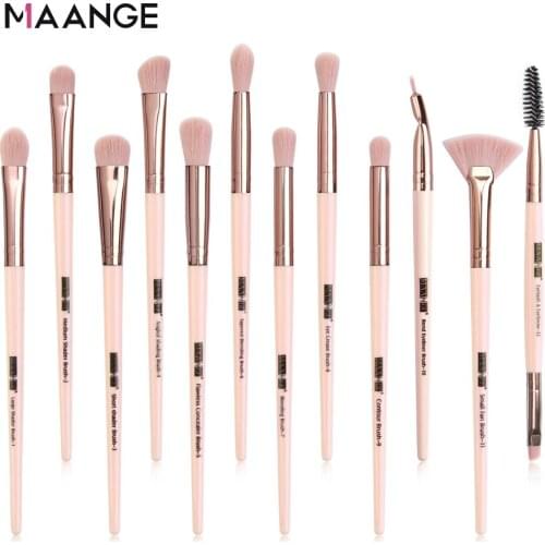 Hot Sales MAANGE Ma'ang 12 Makeup Sets Brush Eye Shadow Brush EyeShadow Set Beauty Tools Foundation Brush Cosmetic Gift for Girl