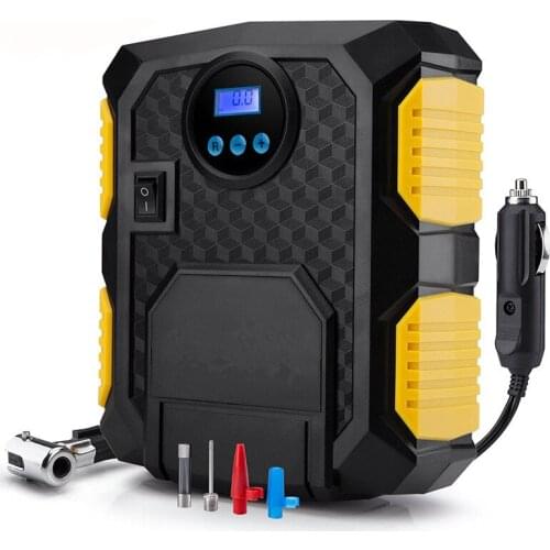 DC 12V Tire Inflator Pump Car Air Portable Electric Compressor for Mattress Motorcycle Bicycles Swimming Ring Balloon Basketball