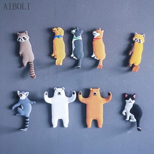 Wall Hanging Hook Cartoon Animals Storage Hook Free Nail Single Wall Hooks Decorative Home Decor Wall Hook Key Hair Pin Holder