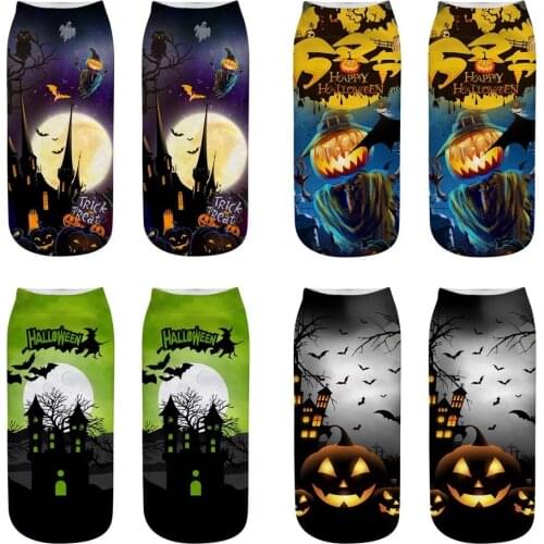Halloween socks 3D printing socks, a variety of patterns and colors can be selected, innovative