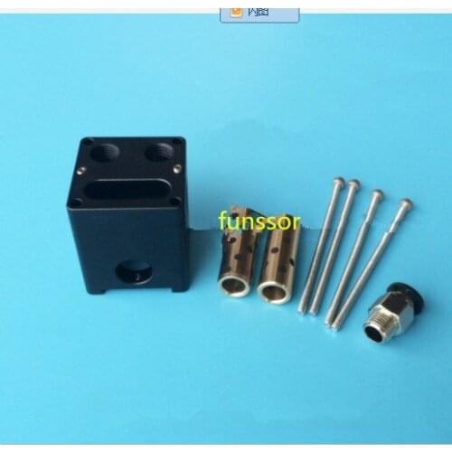 Newest 2017 Ultimaker 2 UM2 + Aluminum Cross Slide Extruder Slider Block Slug Be Emptied Support 6/8MM Axis