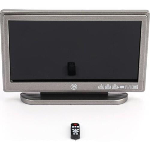 New 1:12 Doll House TV Remote Control Simulation Miniature Furniture Dollhouse Living Room Decoration Television