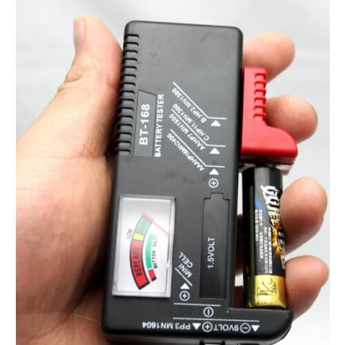 General battery tester power meter universal battery capacity tester 9 v 1.5 v AA and AAA batteries diagnostic-tool