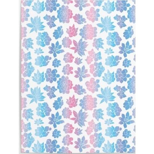 Prints Home Blue Pink Decoration Pictures Wall Artwork Pastel Succulent Modular Poster Painting Canvas For Living Room No Framed