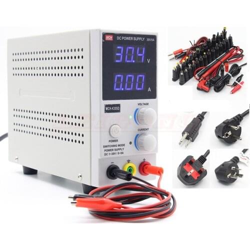 New Design MCH-K305D Mini Switching Regulated Adjustable DC Power Supply SMPS Single Channel 30V 5A Variable (110V US 220V EU)