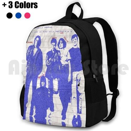 The Essay Outdoor Hiking Backpack Waterproof Camping Travel Breakfast Club John Hughes 80S 80S Movies Retro Nostalgia Movies