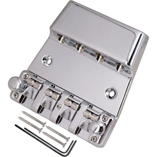 1 Set of Adjustable Height Detachable Ball 4 String Bass Guitar Bridge Bass Guitar Accessories Parts Musical Instrument