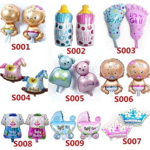 50pcs/lot Mini Size Baby Shower Birthday Party Foil Balloons Birthday Party Decoration Kids Children Party Suppliers Globos Ball