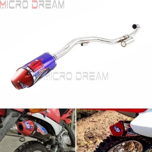 Off-Road Complete Exhaust Muffler System Slip On Tail Tube Pipe Silencer for Honda CRF150F CRF230F 2003-2016 CRF 150/230 F