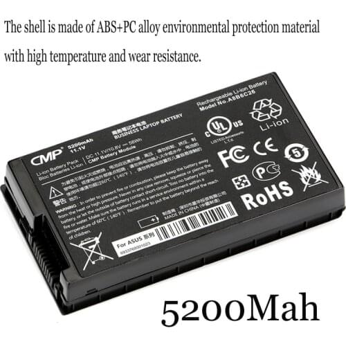 1PC New Laptop Battery Internal For Asus A32-A8 F8 F8S/H X80S/H X81S X88 N80V N81