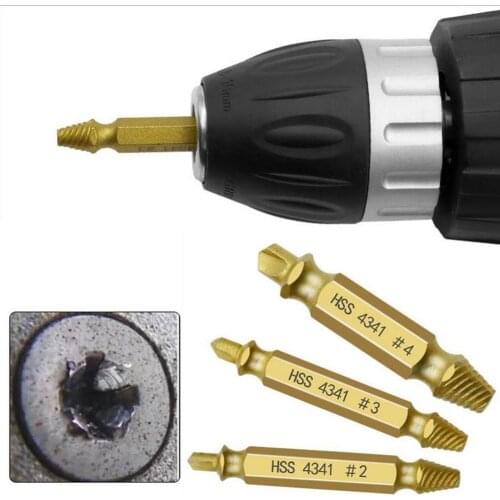 High Quality 5pcs Damaged Screw Extractor Tools Speed Out Drill Bits Broken Speed Out Bolt Extractor Bolt Stud Remover Tool