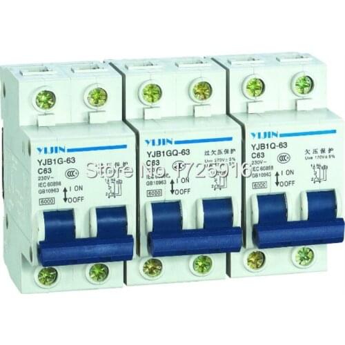 High Performance Mini 1P+N Electric Overload Protection Earth Leakage Circuit Breaker AC 230V 40A