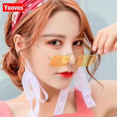 Yoovos 2021 New Square Sunglasses Women Brand Design Luxury Sun Glasses Classic Vintage Outdoor Shopping Travel Goggle UV400