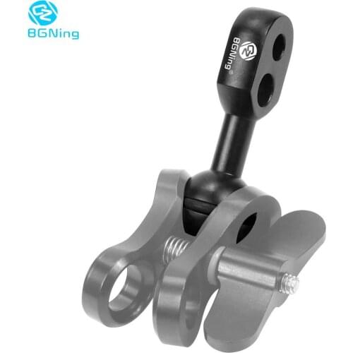 Underwater Diving 1 inch Ball to YS Head Clip Magic Arm for Gopro Video Cam Diving Light Stand Holder Ball Head Butterfly Clip