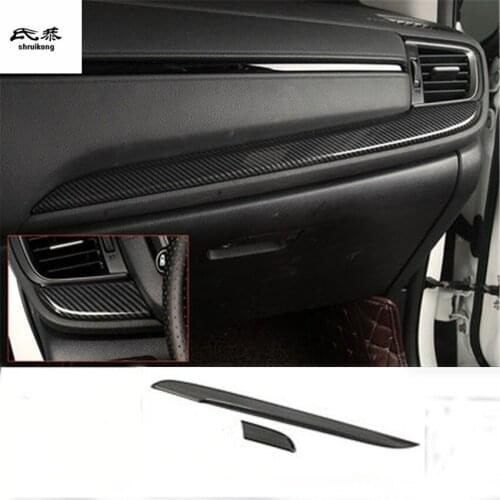 2pcs/lot Car sticker ABS carbon finber grain instrument panel decoration cover for 2017-2019 HONDA CR-V CRV CR V MK5