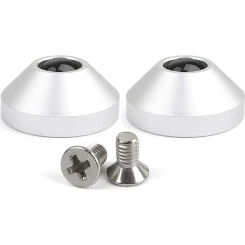 2Pcs Anodized Aluminum Foot Cone Feet Alu Giving Screws For Custom Mechanical Keyboard Case 7Colors Optional