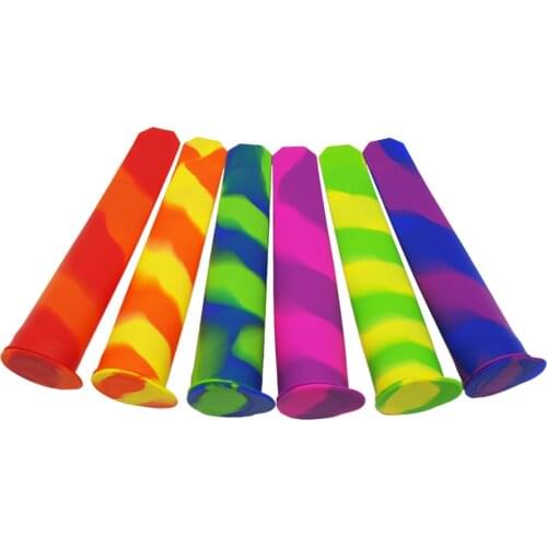 20 pcs 19.5 cm Camouflage DIY Silicone Popsicle Mold Ice Pop Molds Ice Cube Tray Ice Cream Maker Kitchen Tools Ice Stick Mould