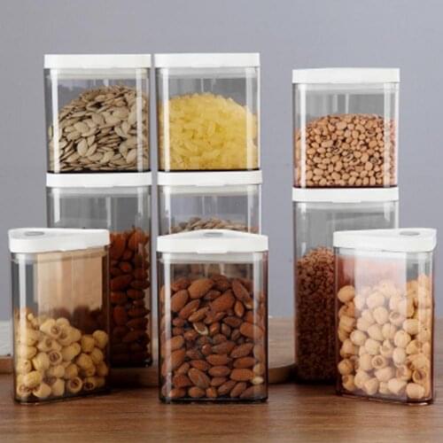 450/600/800 Ml Food Storage Containers Airtight Cereal Storage Containers Stackable And Practical Store Baking Supplies Rice