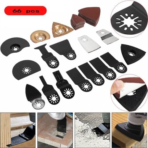 66pcs Oscillating Tool Blade Oscillating Tool Accessories For MKT Multitool Tool Saw Blades For Cutting Wood Wholesale