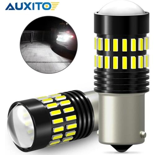 AUXITO 2x CANBUS 1156 BA15S P21W LED Bulb For BMW AUDI VW Skoda Octavia 2 FL Lada Car Daytime Running Lights DRL Reversing Lamp