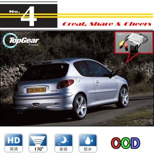 Car Camera For Peugeot 206 / 207 / 306 / 307 / 308 High Reverse Rear View Back Up Camera PAL / NTSC Use | CCD + RCA