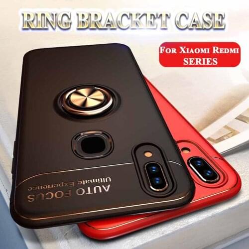 Magnetic Ring Holder Phone Cases For Xiaomi Mi 10 9 9SE 8 Lite A3 A2 A1 9T Pro CC9e 5X 6X Note 3 Max 2 Mix 2S Play F1 Back Cover