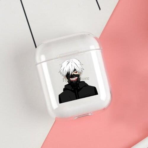 Tokyo Ghoul Cases For Apple AirPods 1 2 Case Clear Wireless Bluetooth Earphone Case Protective Shell