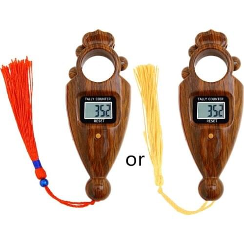 H7JB Digital Beads Counter Safe Plastic Lightweight Practical Beads Counter with Tassel Portable Frien ds Family