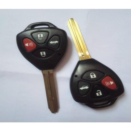 DAKATU Remote Key Shell For Toyota Camry Avalon Corolla Matrix RAV4 Venza Yaris 4 Buttons Fob Cover Car Alarm Case