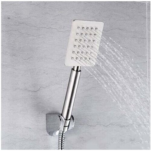 304 stainless steel chrome Hand Hold Square Shower Head water saving hand shower bathroom accessories