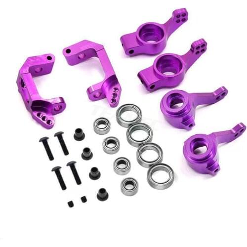 HSP 1/10 Aluminum alloy Steering combination Upgrade kit 102010 102011 102012 102068 Ball Bearing For 94123 94111 94108 94118