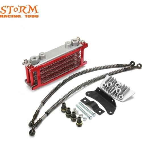 Motorcycle Engine Oil Cooler Radiator Bracket For Loncin Zongshen Lifan Shineray Yinxiang Kayo Bosuer Xmoto 50CC 70CC 90CC 110CC