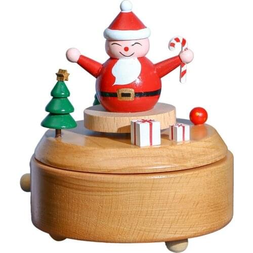 Handmade Music Box Wooden Valentines Day Creative Decorations Send Friends Girls 2021 New Year Christmas Holiday Birthday Gift