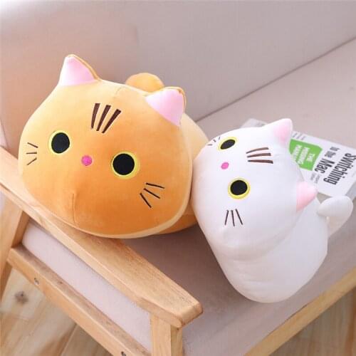 25/50CM cute soft cat plush pillow cushion kawaii cat soft plush toys kids children gift