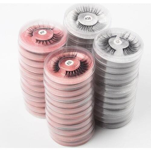 3D Mink Lashes Wholesale Natural False Eyelashes Reusable Messy Fake Lashes In Bulk Cilios Makeup