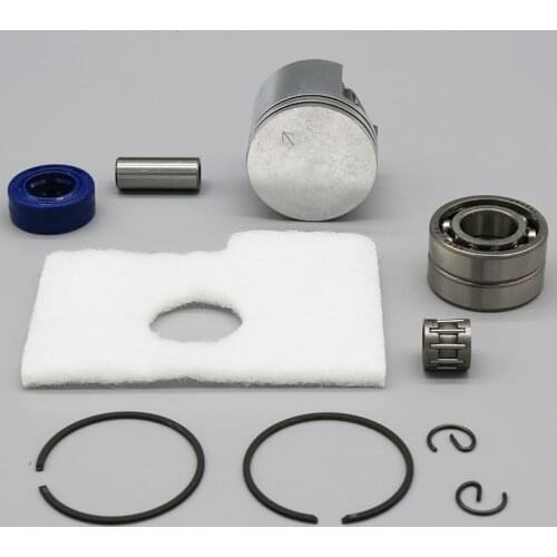 37mm 38mm Piston Ping Rings Crank Bearing Oil Seal Fit For STIIHL MS 018 017 MS170 MS180 170 180 Gasoline Chainsaw Spare Parts