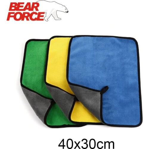 Microfiber Coral Fleece velvet Car Cleaning Cloth Thick Plush Car Care Detailing Wax Polishing Towel Car Wash Drying Towel 40*30