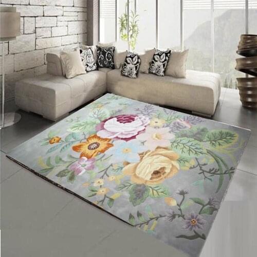 Wool Carepts Japan Carpet Bedside Carved Carpet For Hallway Bedroom Living Room Aisle Brand Non-Slip 100% Wool Carpets