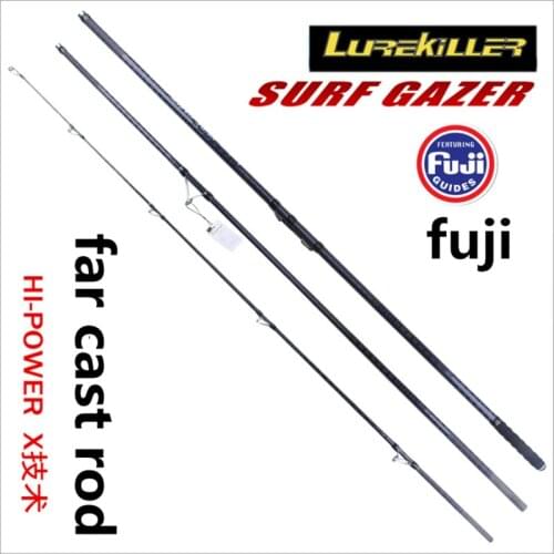 SURF GAZER JAPAN Quality Full Fuji Surf Rod 4.2M 46T high-carbon 3 Sections BX Surf casting rods far cast rod