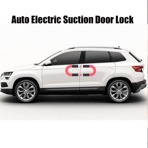 Smart Auto Electric Suction Door Lock For Skoda Fabia Rapid 13-19 Octavia Karoq Kodiaq Soft Close Door Super Silence Car Vehicle