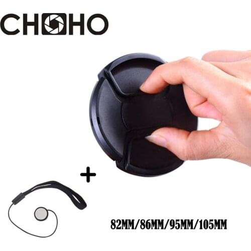 Universal Lens Cap Plastic center Pinch Snap on Front Cover 82mm 86mm 95mm 105mm for DSLR Canon Nikon Sony Olympus Accessories