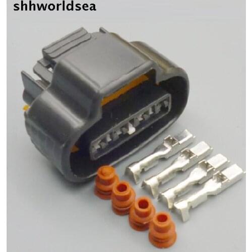 Worldgolden 5/30/100sets 4pin for Toyota 2JZ-GE Distributor Crank electronic connector electric waterproof wiring cable plug