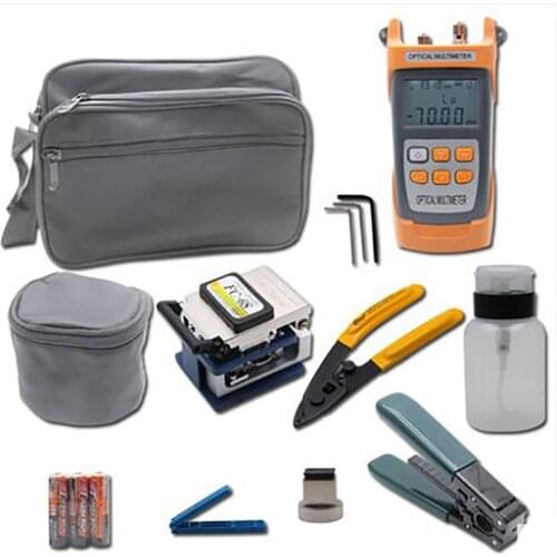 YOUYSI 1MW 10MW Cold connection Optical Power Meter Cutter Miller Pliers Wire Stripper fiber optic tool kit set
