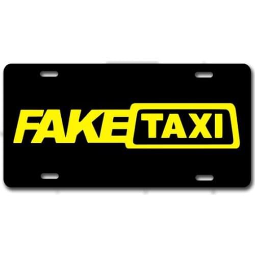 Funny Fake Taxi Driver Car Truck License Plate Metal Tag Tin Sign Garage Decor