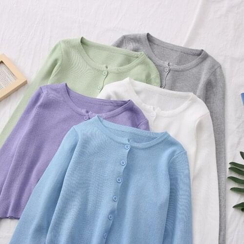 Women Elegant Casual Sweater 2021 New Sexy Short Sweater Long-Sleeved Sweater Cardigan Jacket Women Slim Short Coat Solid