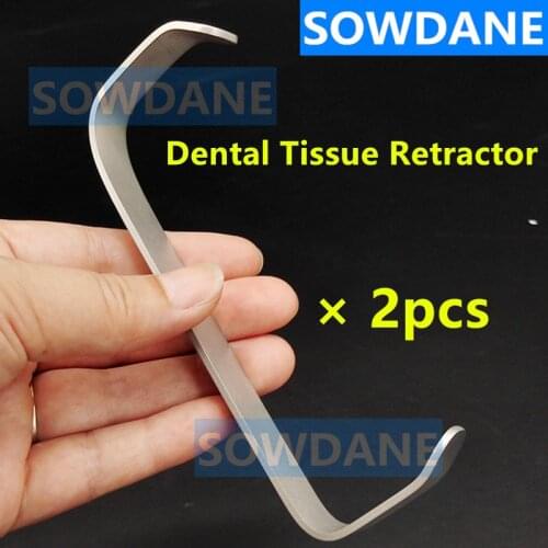 2pcs Dental Surgical Tissue Retractor Twin Hold Lip and Cheek Opener Handheld Retractors Double Ends Surgical Instrument Tool