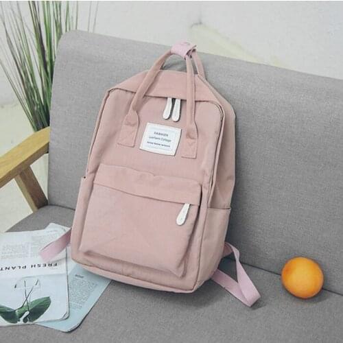 2021 Fashion Women Waterproof Canvas Backpack Female School Bag For Teenagers Girl Dropshipping Hight Quality Shoulder Rucksack